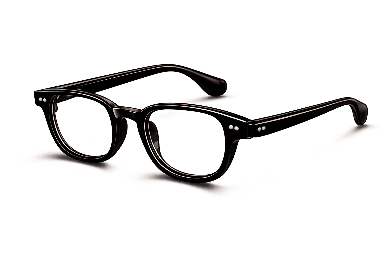 Lentes negros estilo clásico